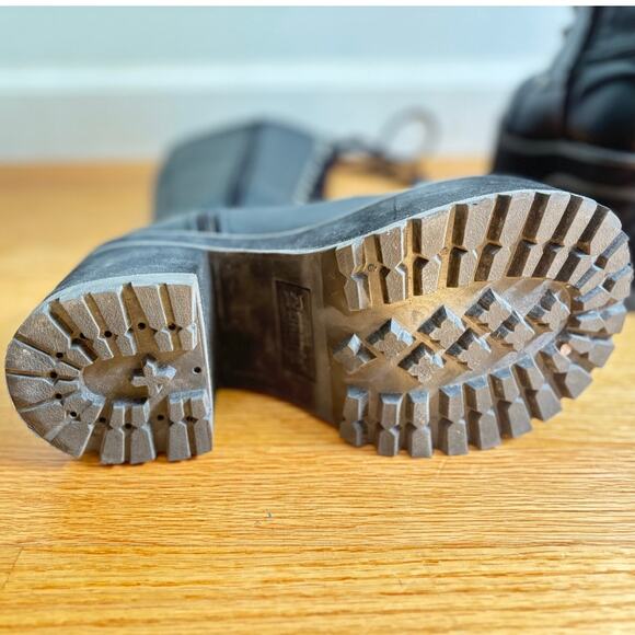 Demonia Ranger Tall Boots Lace Up Platform Dark Academia Wimsicott Chunky 8us - Picture 3 of 9